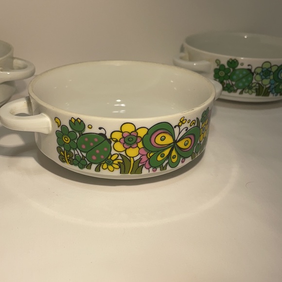 3 MCM Serving Bowls with Colorful; Buttefly,Floral. Lady bug. Sunflower Designs! - Picture 4 of 16